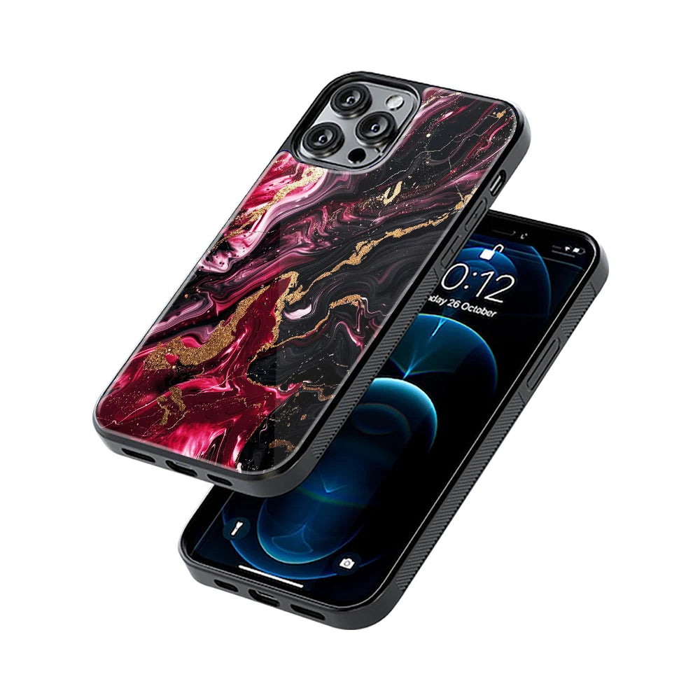 Protective Glass Back Phone Case Compatible with iPhone, Samsung, OnePlus, Pixel & More