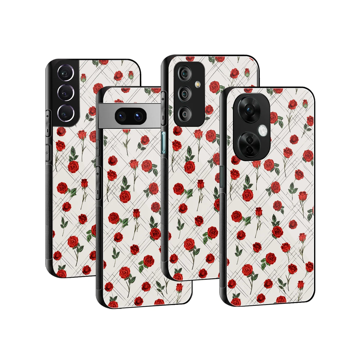 Stylish Glass Back Case for All Smartphones iPhone, Samsung, OnePlus, Pixel, Redmi, Oppo, Vivo, Motorola
