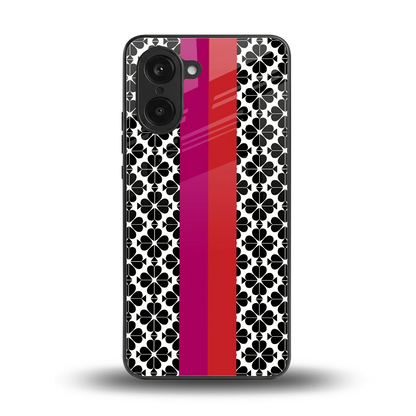 Rosy Noir back phone cover | glass case for oneplus nord ce5 5g