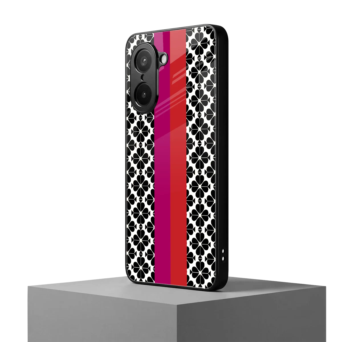 Rosy Noir oneplus nord ce5 5g mobile cover | shockproof glass phone case