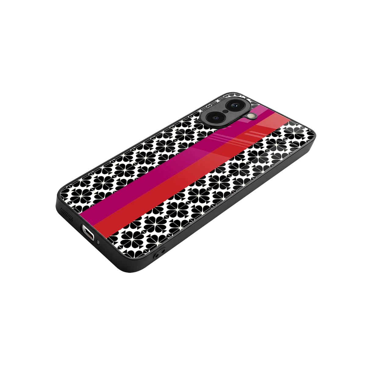 Rosy Noir stylish phone case for oneplus nord ce5 5g | glossy glass and slim fit