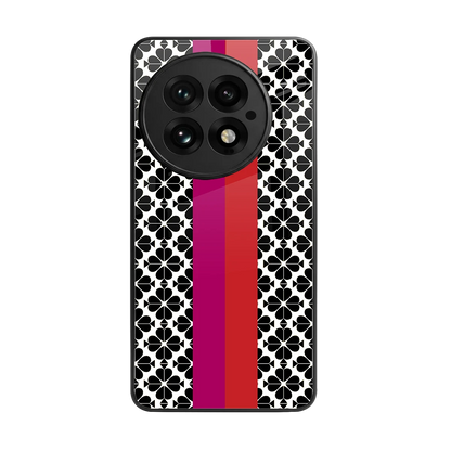 Rosy Noir back phone cover | glass case for oneplus 13
