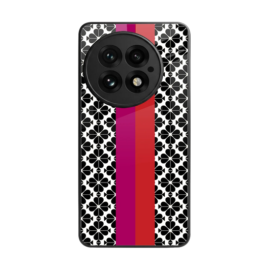 Rosy Noir back phone cover | glass case for oneplus 13