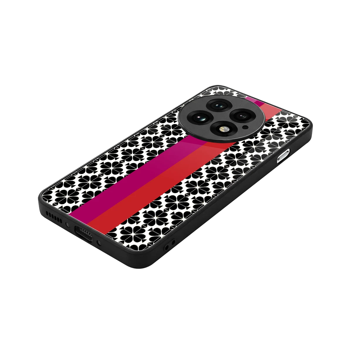 Rosy Noir stylish phone case for oneplus 13 | glossy glass and slim fit