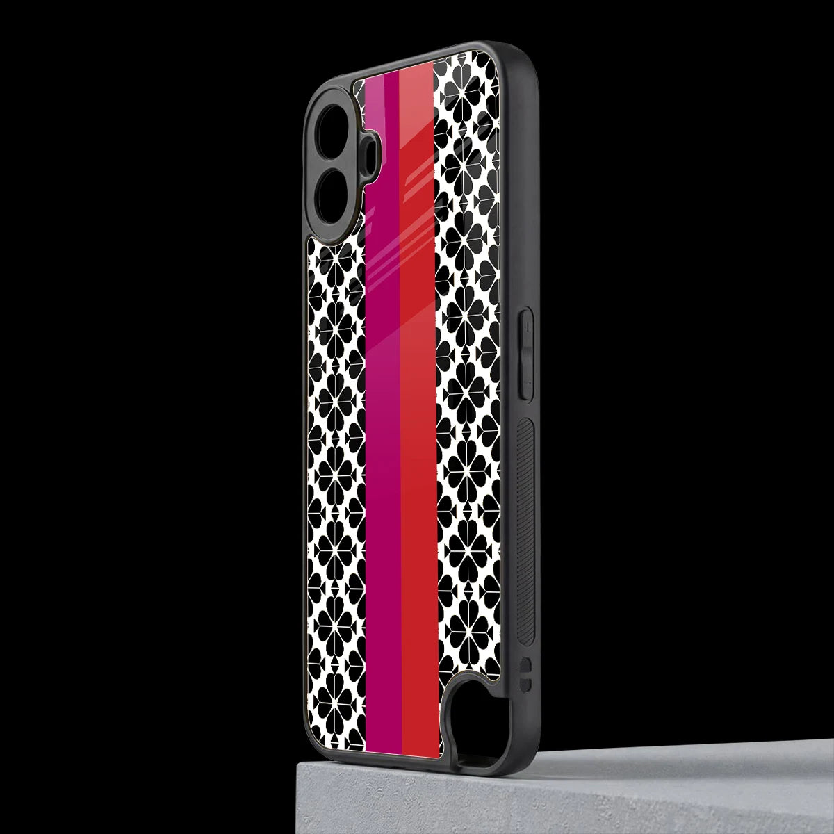 Rosy Noir cmf nothing phone 1 mobile cover | shockproof glass phone case