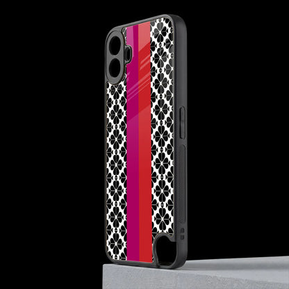 Rosy Noir cmf nothing phone 1 mobile cover | shockproof glass phone case
