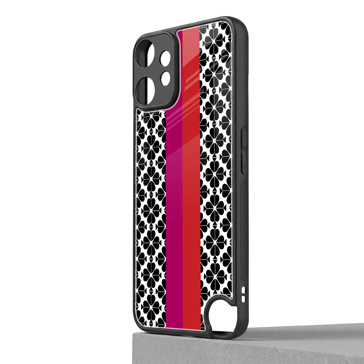 Rosy Noir cmf nothing phone 2 pro mobile cover | shockproof glass phone case