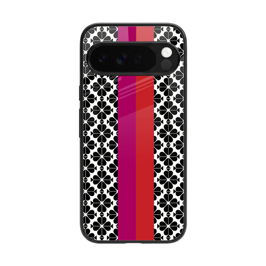 Rosy Noir back phone cover | glass case for google pixel 10 pro xl