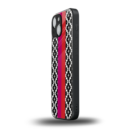 Rosy Noir iphone 13 mini mobile cover | shockproof glass phone case