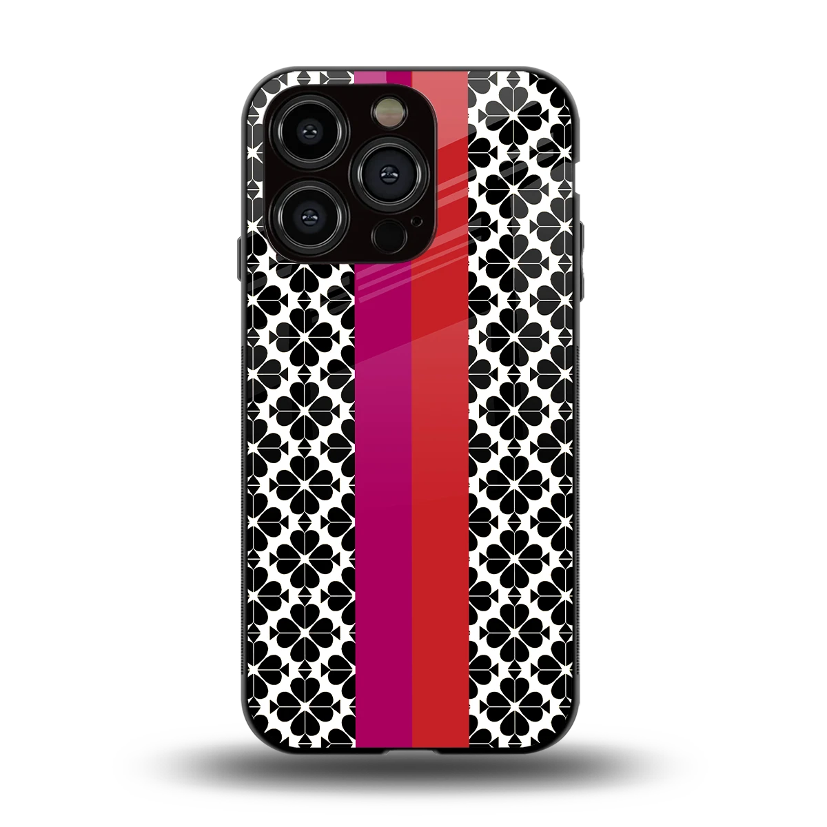 Rosy Noir back phone cover | glass case for iphone 13 pro