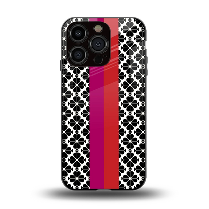 Rosy Noir back phone cover | glass case for iphone 13 pro