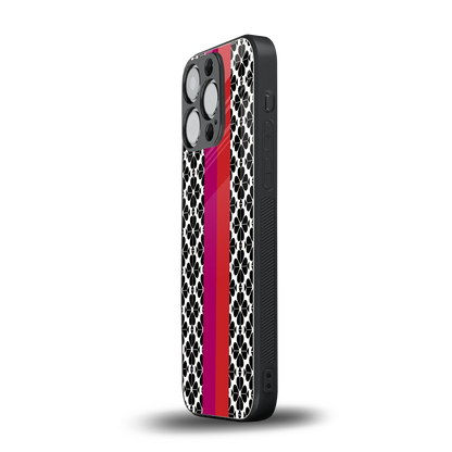 Rosy Noir iphone 13 pro mobile cover | shockproof glass phone case