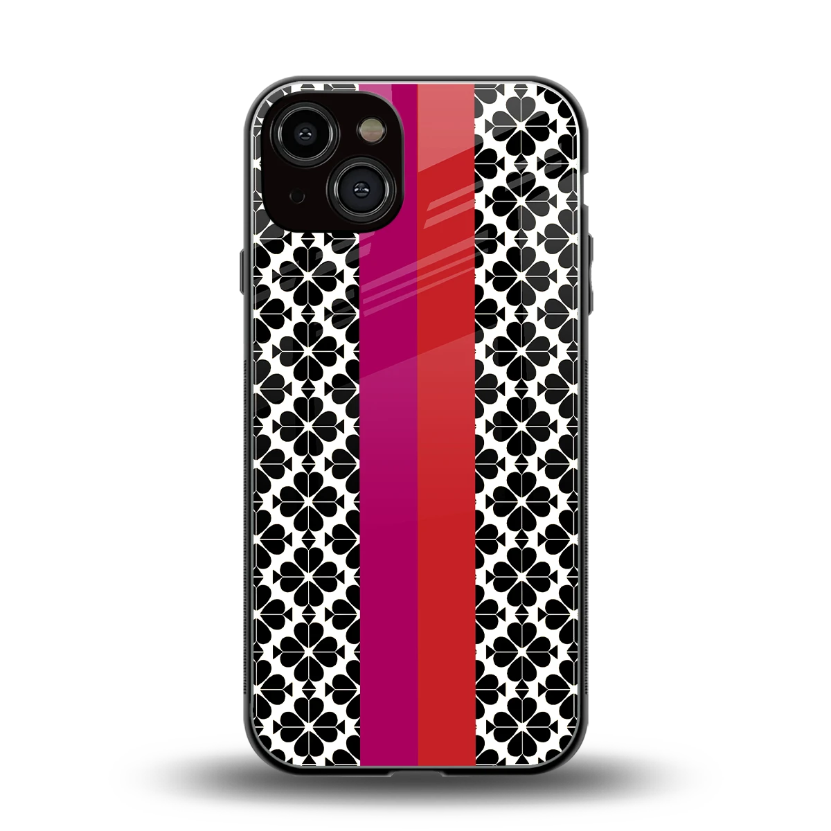 Rosy Noir back phone cover | glass case for iphone 14