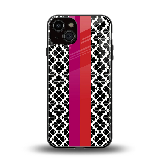 Rosy Noir back phone cover | glass case for iphone 14