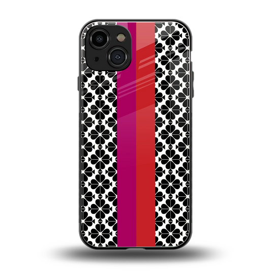 Rosy Noir back phone cover | glass case for iphone 15