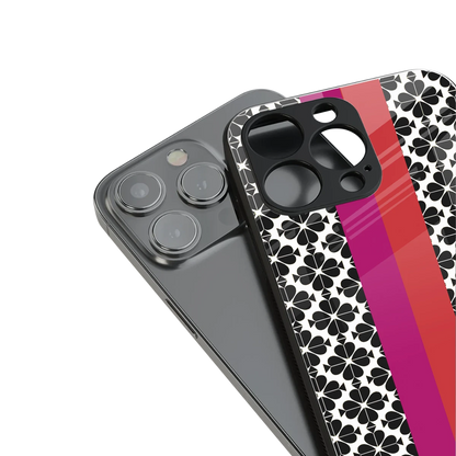 Rosy Noir stylish phone case for iphone 15 plus | glossy glass and slim fit