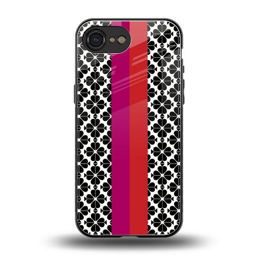 Rosy Noir back phone cover | glass case for iphone 16e