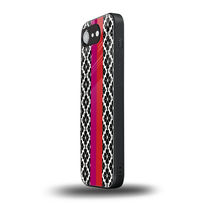 Rosy Noir iphone 16e mobile cover | shockproof glass phone case