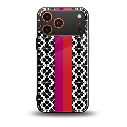 Rosy Noir back phone cover | glass case for iphone 17 pro