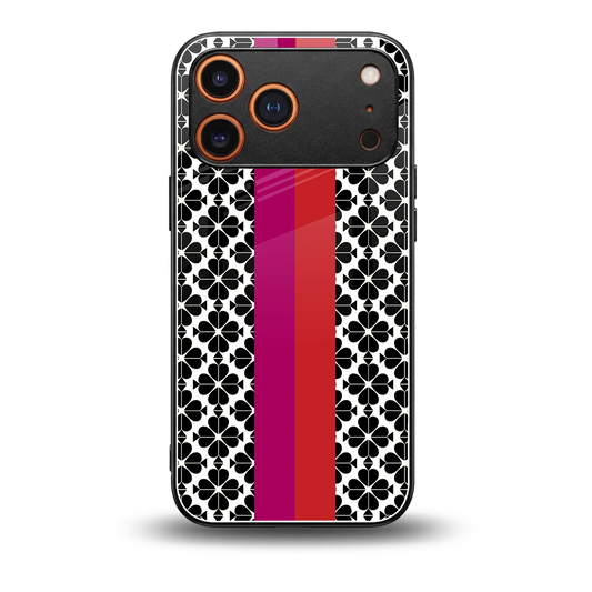 Rosy Noir back phone cover | glass case for iphone 17 pro max