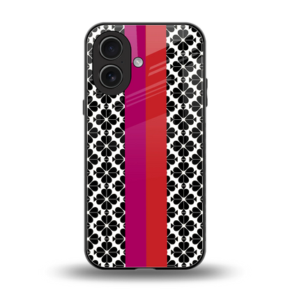Rosy Noir back phone cover | glass case for iphone 17