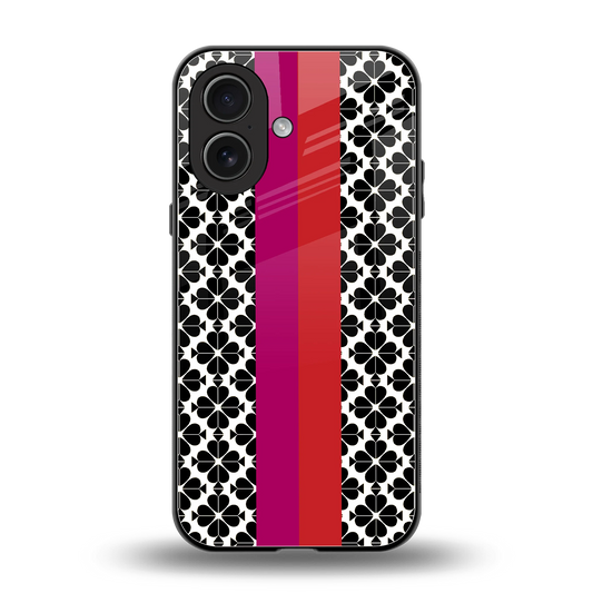 Rosy Noir back phone cover | glass case for iphone 17