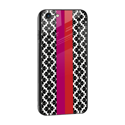 Rosy Noir sleek iphone 6s plus cover with tempered glass back and TPU edges