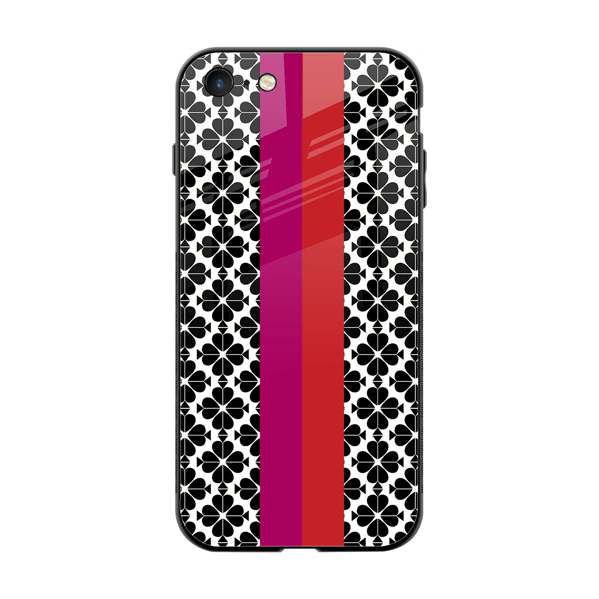 Rosy Noir back phone cover | glass case for iphone 7