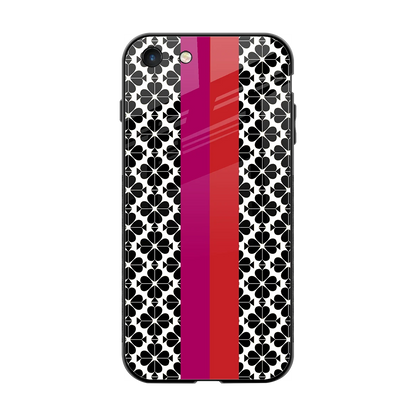 Rosy Noir back phone cover | glass case for iphone 7