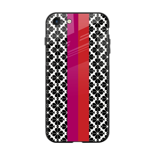 Rosy Noir back phone cover | glass case for iphone 7