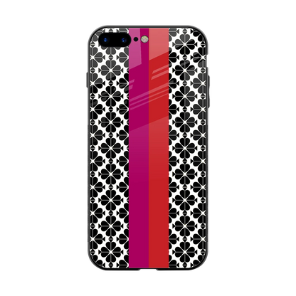 Rosy Noir back phone cover | glass case for iphone 8 plus