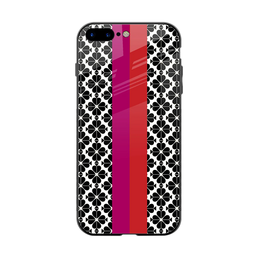 Rosy Noir back phone cover | glass case for iphone 8 plus