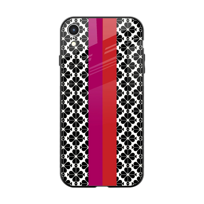 Rosy Noir back phone cover | glass case for iphone xr