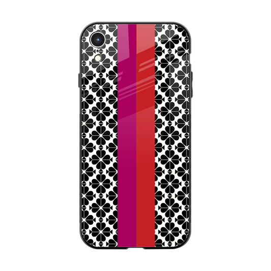 Rosy Noir back phone cover | glass case for iphone xr