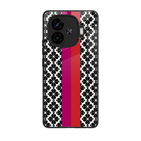 Rosy Noir back phone cover | glass case for iqoo neo 10r 5g