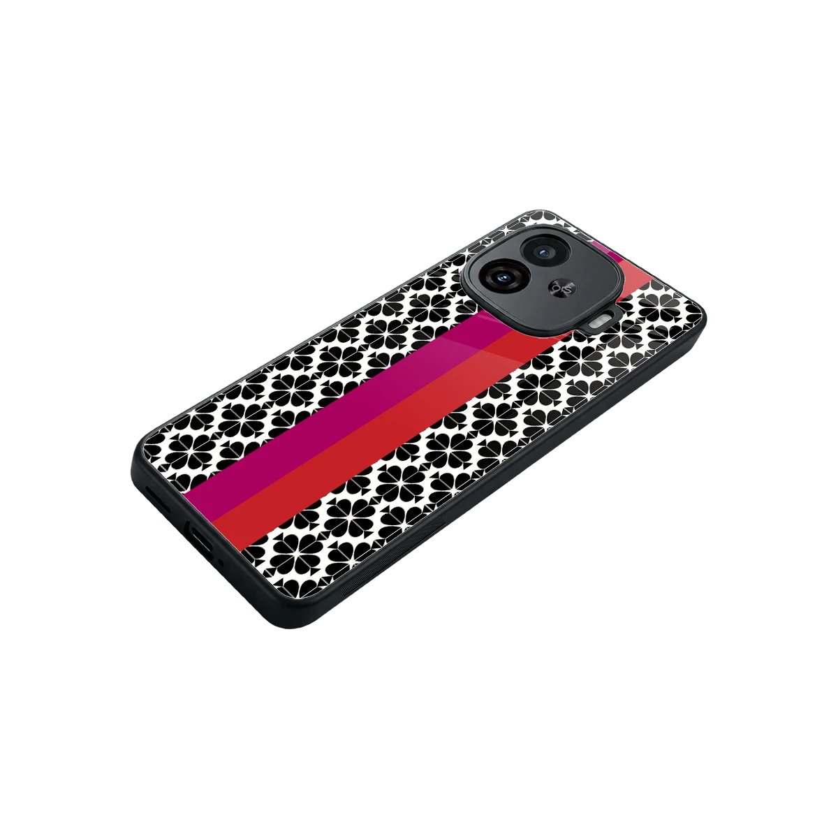 Rosy Noir stylish phone case for iqoo neo 10r 5g | glossy glass and slim fit