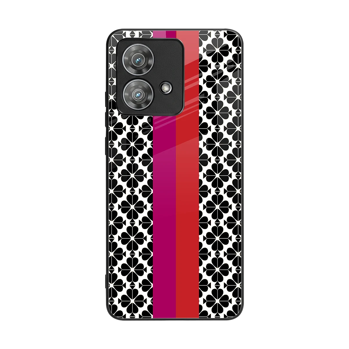 Rosy Noir back phone cover | glass case for motorola edge 40 neo 5g