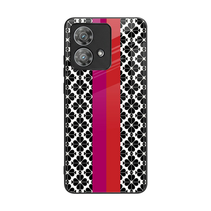 Rosy Noir back phone cover | glass case for motorola edge 40 neo 5g