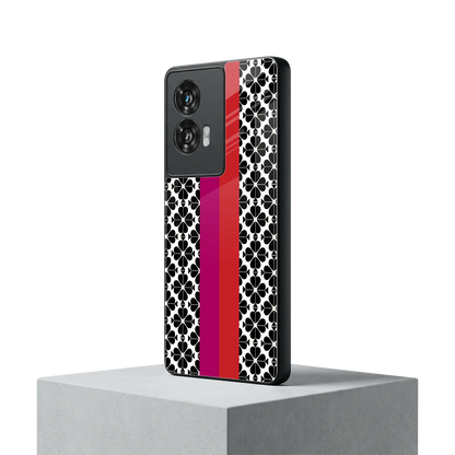 Rosy Noir motorola edge 50 fusion mobile cover | shockproof glass phone case