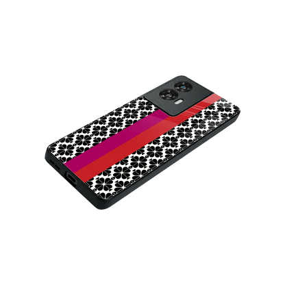 Rosy Noir stylish phone case for motorola edge 50 fusion | glossy glass and slim fit