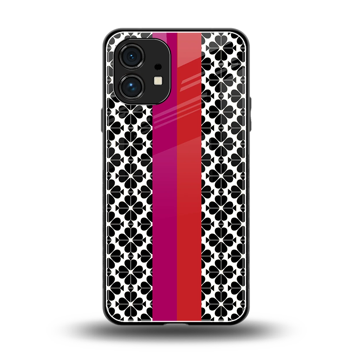 Rosy Noir back phone cover | glass case for nothing phone 1