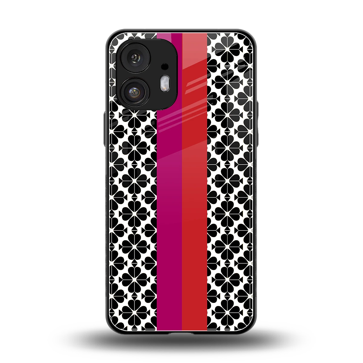 Rosy Noir back phone cover | glass case for nothing phone 2