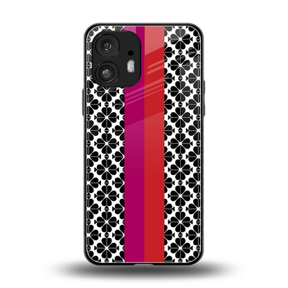 Rosy Noir back phone cover | glass case for nothing phone 2