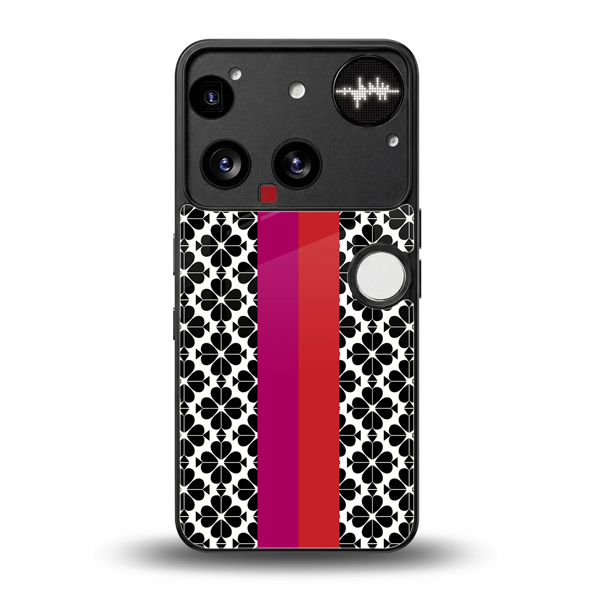 Rosy Noir back phone cover | glass case for nothing phone 3