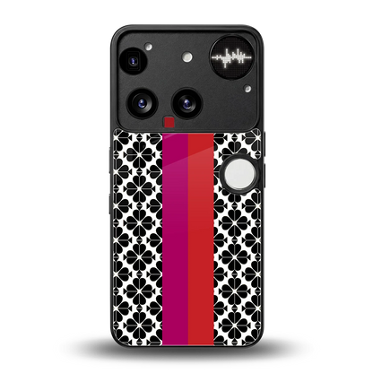 Rosy Noir back phone cover | glass case for nothing phone 3