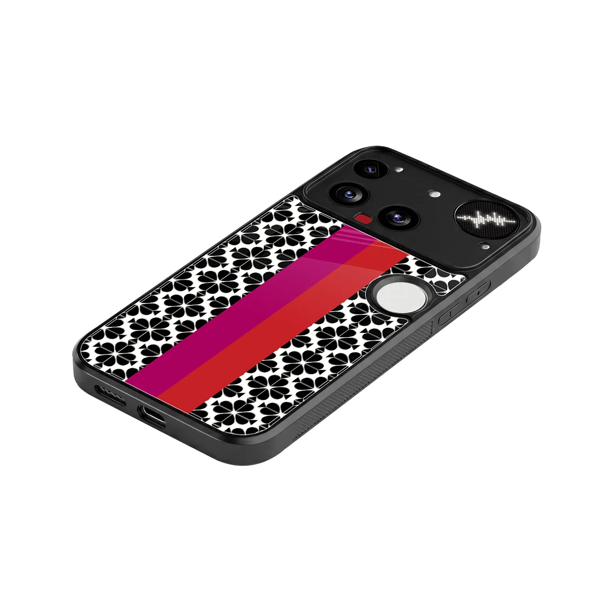 Rosy Noir stylish phone case for nothing phone 3 | glossy glass and slim fit