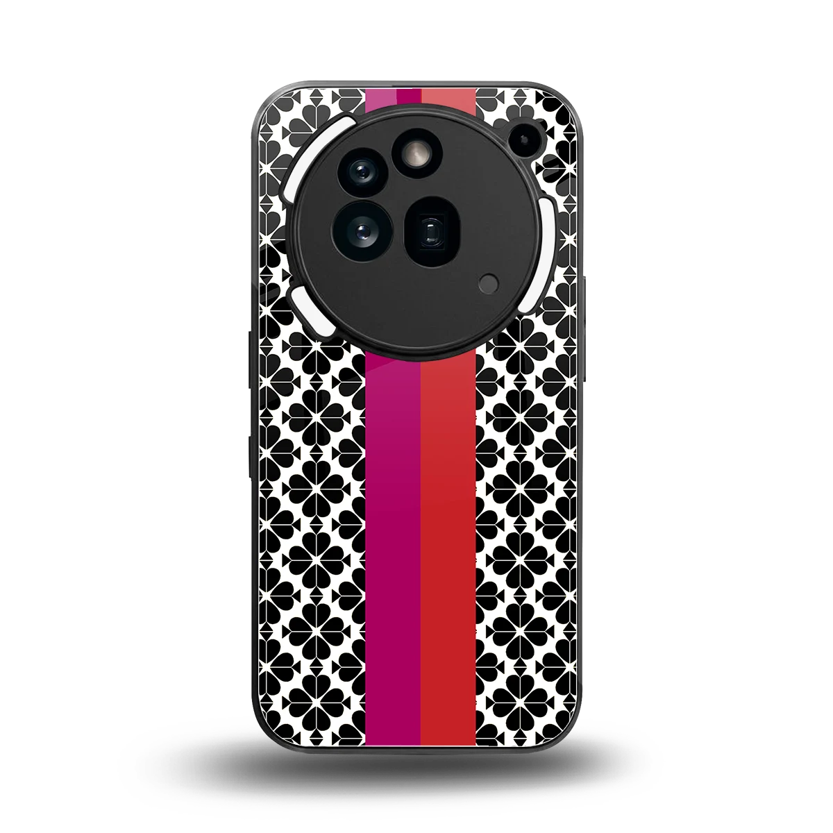 Rosy Noir back phone cover | glass case for nothing phone 3a pro