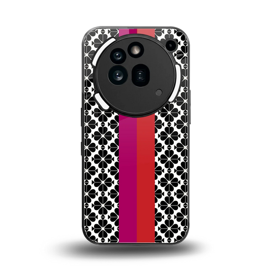 Rosy Noir back phone cover | glass case for nothing phone 3a pro