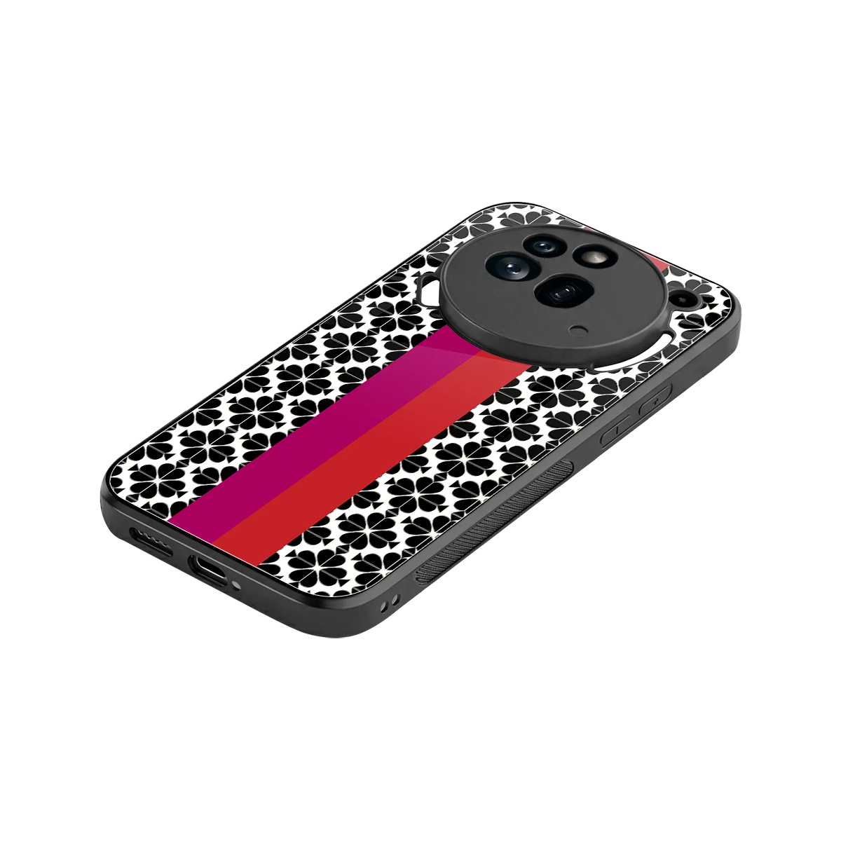 Rosy Noir stylish phone case for nothing phone 3a pro | glossy glass and slim fit