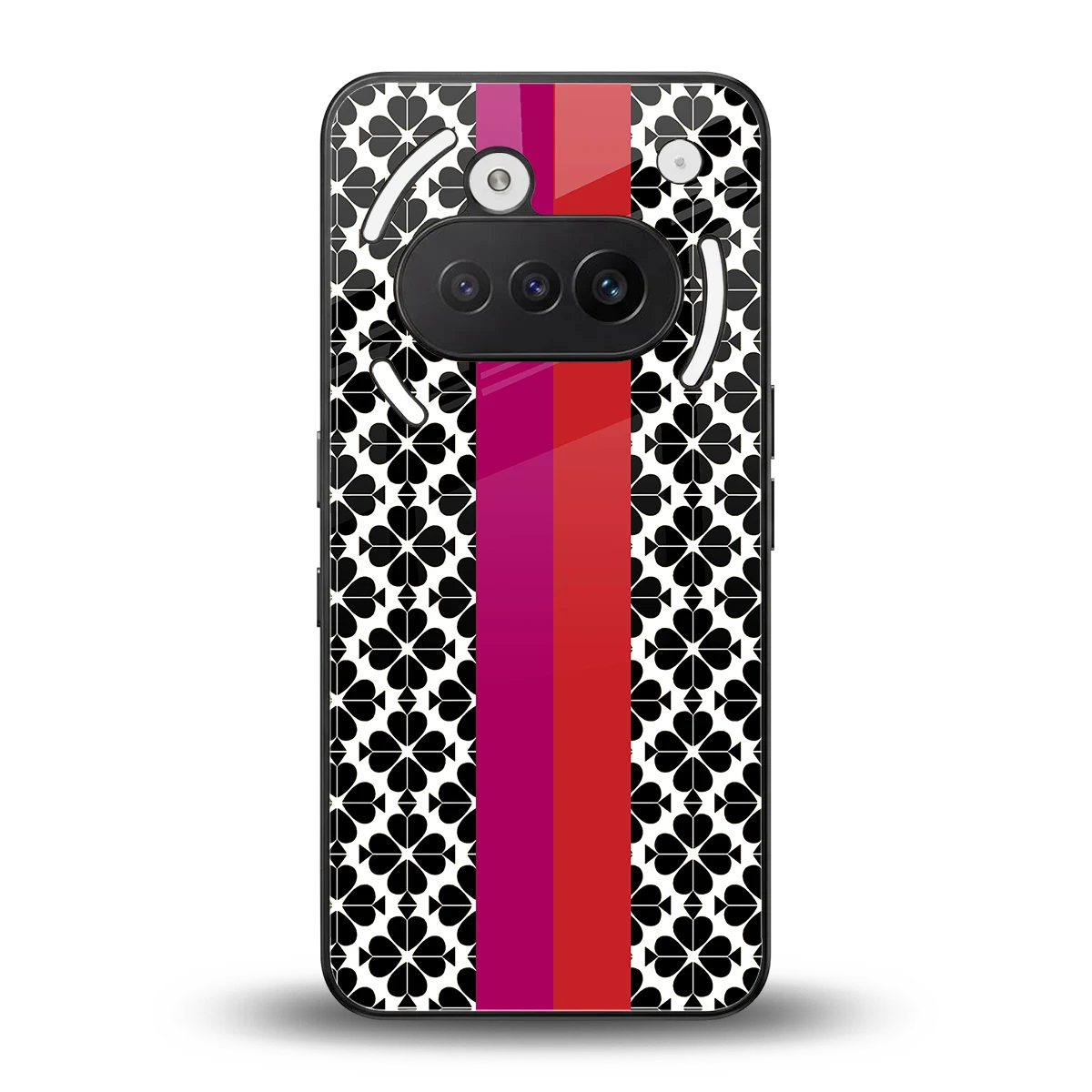 Rosy Noir back phone cover | glass case for nothing phone 3a